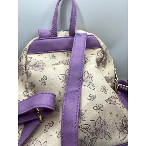 Loungefly Disney Princess Rapunzel Floral Mini Backpack - Picture 5 of 8